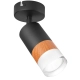 Aurora lampa sufitowa spot GU10 czarna-calvados