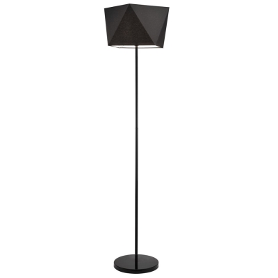 CARLA lampa podłogowa diament czarna 1x60W E27 Lamkur