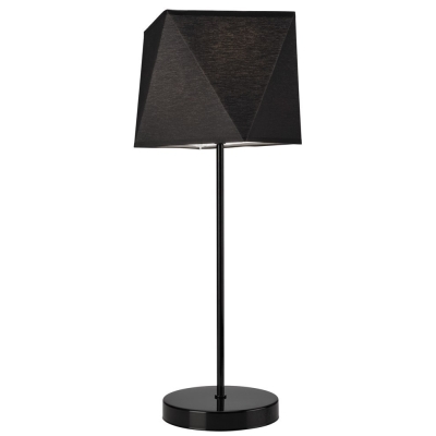 CARLA lampa stołowa diament czarna 1x60W E27 Lamkur