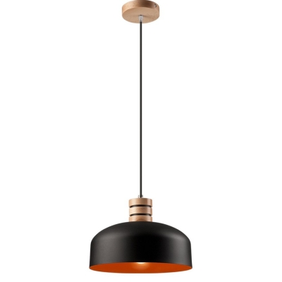 COSMO lampa wisząca czarna orange 1x60W E27 Lamkur