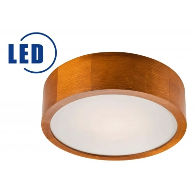 EVELINA plafon LED 12W drewniany 28 cm calvados 12W 1200lm 3000K Lamkur