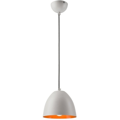 LIVIA lampa wisząca biała - orange 1x60W E27 Lamkur