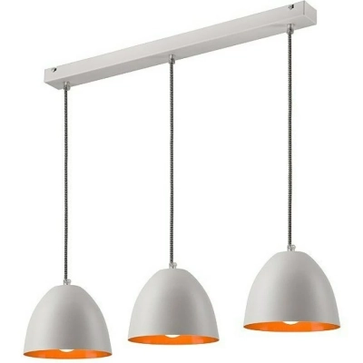 LIVIA lampa wisząca listwa biała - orange 3x60W E27 Lamkur