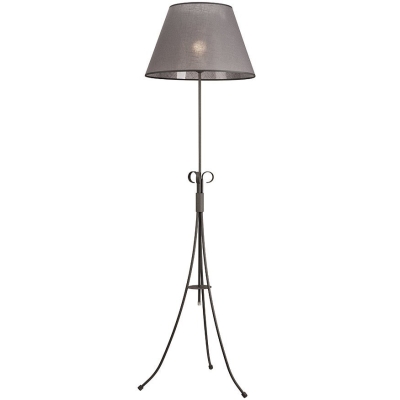 LORENZO lampa podłogowa z abażurem antracyt 1x60W E27 Lamkur
