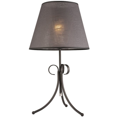LORENZO lampa stołowa z abażurem antracyt 1x60W E27 Lamkur