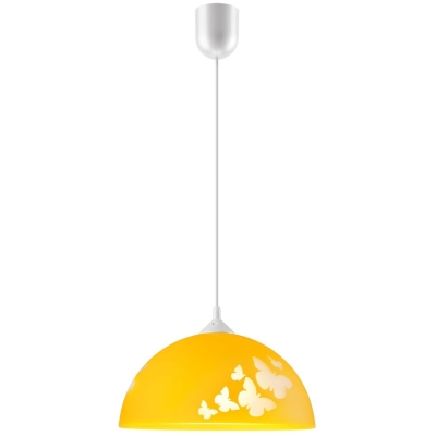 MOTYLE lampa wisząca żółta 1x60W E27 Lamkur