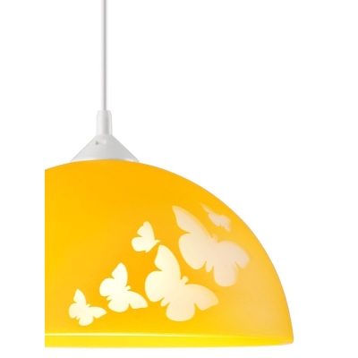 MOTYLE lampa wisząca żółta 1x60W E27