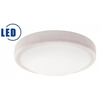 Plafon LED 12W drewniany 27 cm wypukły bielona sosna 12W 1200lm 3000K Lamkur
