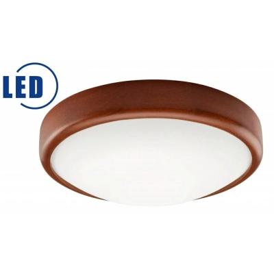 Plafon LED 12W drewniany 27 cm wypukły calvados 12W 1200lm 3000K Lamkur