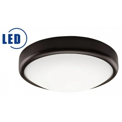 Plafon LED 12W drewniany 27 cm wypukły wenge 12W 1200lm 3000K Lamkur