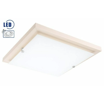 Plafon LED 20W drewniany kwadrat 36 cm bielony buk 20W 1700lm 3000K Lamkur