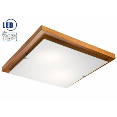 Plafon LED 20W drewniany kwadrat 36 cm calvados 20W 1700lm 3000K Lamkur
