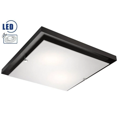 Plafon LED 20W drewniany kwadrat 36 cm wenge 20W 1700lm 3000K Lamkur