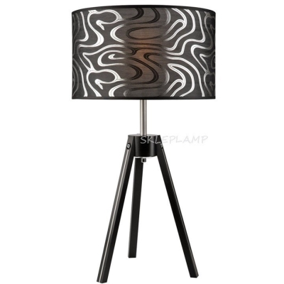 SOFIA lampa stołowa z abażurem wenge 1x60W E27 Lamkur