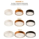 EVELINA plafon drewniany 28 cm calvados 1x20W E27 LED