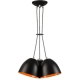 LIVIA lampa wisząca czarna - orange 3x60W E27 Lamkur