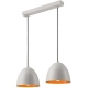 LIVIA lampa wisząca listwa biała - orange 2x60W E27 Lamkur