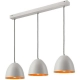 LIVIA lampa wisząca listwa biała - orange 3x60W E27 Lamkur