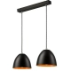 LIVIA lampa wisząca listwa czarna - orange 2x60W E27 Lamkur