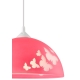 MOTYLE lampa wisząca różowa 1x60W E27
