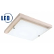 Plafon LED 12W drewniany kwadrat 30 bielony buk 12W 1200lm 3000K Lamkur