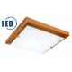 Plafon LED 12W drewniany kwadrat 30 calvados 12W 1200lm 3000K Lamkur