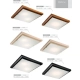 Plafon LED 20W drewniany kwadrat 36 cm bielony buk 20W 1700lm 3000K