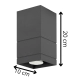 Neron B lampa sufitowa 1xGU10 czarna 753/B CZA