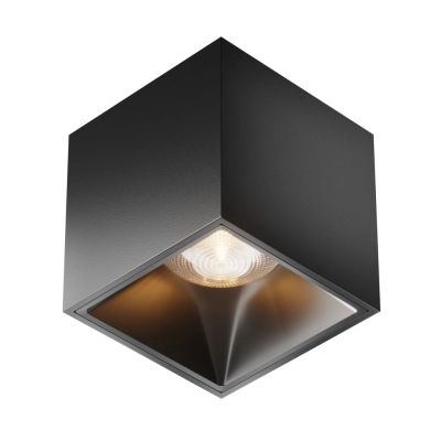 Alfa LED lampa sufitowa LED 12W 840lm 3000K czarna C065CL-L12B3K-D Maytoni