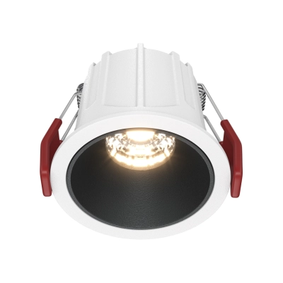 Alfa LED lampa sufitowa LED 10W 450lm 3000K biała, czarna DL043-01-10W3K-RD-WB Maytoni
