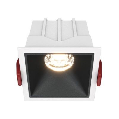 Alfa LED lampa sufitowa LED 10W 450lm 3000K biała, czarna DL043-01-10W3K-SQ-WB Maytoni
