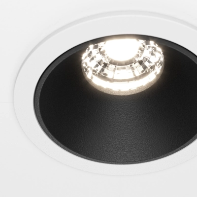 Alfa LED lampa sufitowa LED 10W 500lm 4000K biała, czarna DL043-01-10W4K-D-RD-WB
