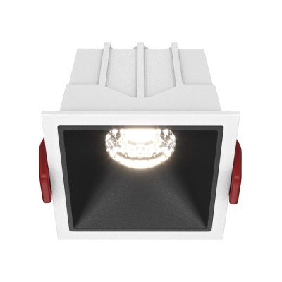 Alfa LED lampa sufitowa LED 10W 500lm 4000K biała, czarna DL043-01-10W4K-D-SQ-WB Maytoni