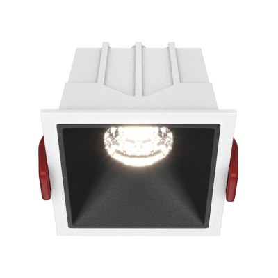 Alfa LED lampa sufitowa LED 10W 500lm 4000K biała, czarna DL043-01-10W4K-SQ-WB Maytoni