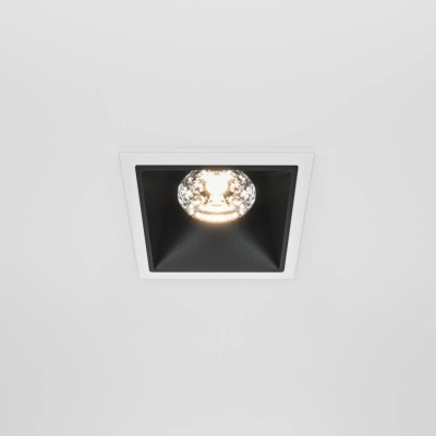 Alfa LED lampa sufitowa LED 15W 1050lm 3000K biała, czarna DL043-01-15W3K-D-SQ-WB Maytoni