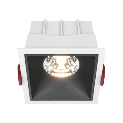 Alfa LED lampa sufitowa LED 15W 1050lm 3000K biała, czarna DL043-01-15W3K-D-SQ-WB