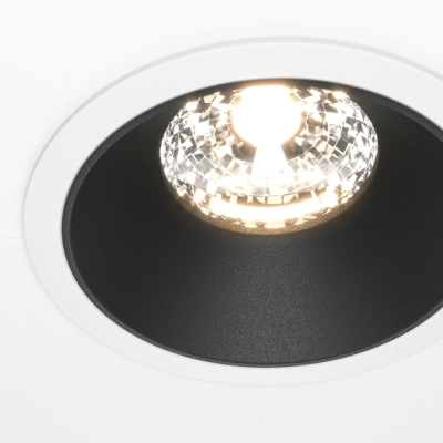 Alfa LED lampa sufitowa LED 15W 1050lm 3000K biała, czarna DL043-01-15W3K-RD-WB