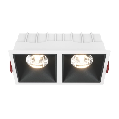 Alfa LED lampa sufitowa LED 30W 2100lm 3000K biała, czarna DL043-02-15W3K-SQ-WB Maytoni