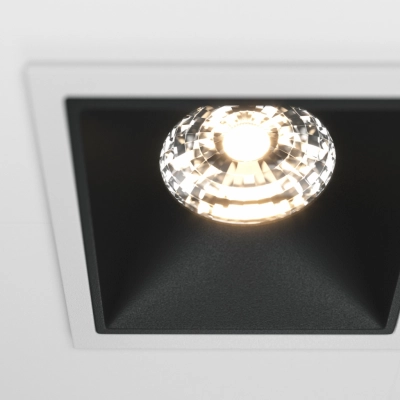 Alfa LED lampa sufitowa LED 30W 2100lm 3000K biała, czarna DL043-02-15W3K-SQ-WB
