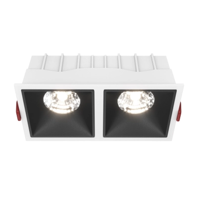 Alfa LED lampa sufitowa LED 30W 2350lm 4000K biała, czarna DL043-02-15W4K-D-SQ-WB Maytoni