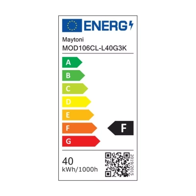 Axis lampa sufitowa LED 40W 3600lm 3000K złota MOD106CL-L40G3K