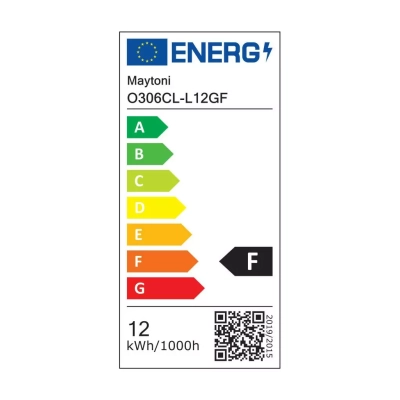 Bar lampa sufitowa IP65 LED 12W 1300lm 3000K grafitowa O306CL-L12GF