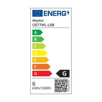 Beekman kinkiet IP54 LED 6W 540lm 3000K czarny O577WL-L5B