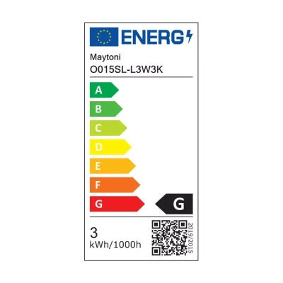 Bil kinkiet IP54 LED 3W 60lm 3000K biały O015SL-L3W3K