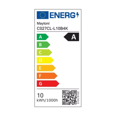 Dafne lampa sufitowa LED 10W 1000lm 4000K czarna C027CL-L10B4K