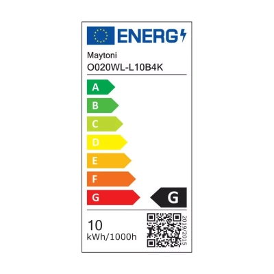 Downing Street kinkiet IP65 LED 10W 380lm 3000K czarny O020WL-L10B4K