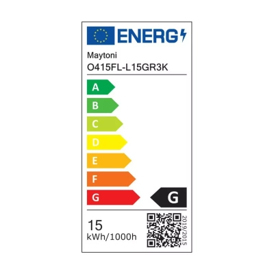 Edge lampa stojąca IP65 LED 15W 1000lm 3000K szara O415FL-L15GR3K