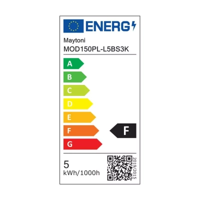 Enigma lampa wisząca LED 5W 350lm 3000K mosiądz MOD150PL-L5BS3K