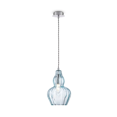 Eustoma lampa wisząca 1xE14 nikiel MOD238-PL-01-BL