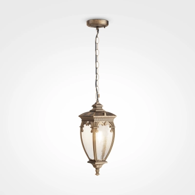 Fleur lampa wisząca IP44 1xE27 czarna, złota O414PL-01GB Maytoni